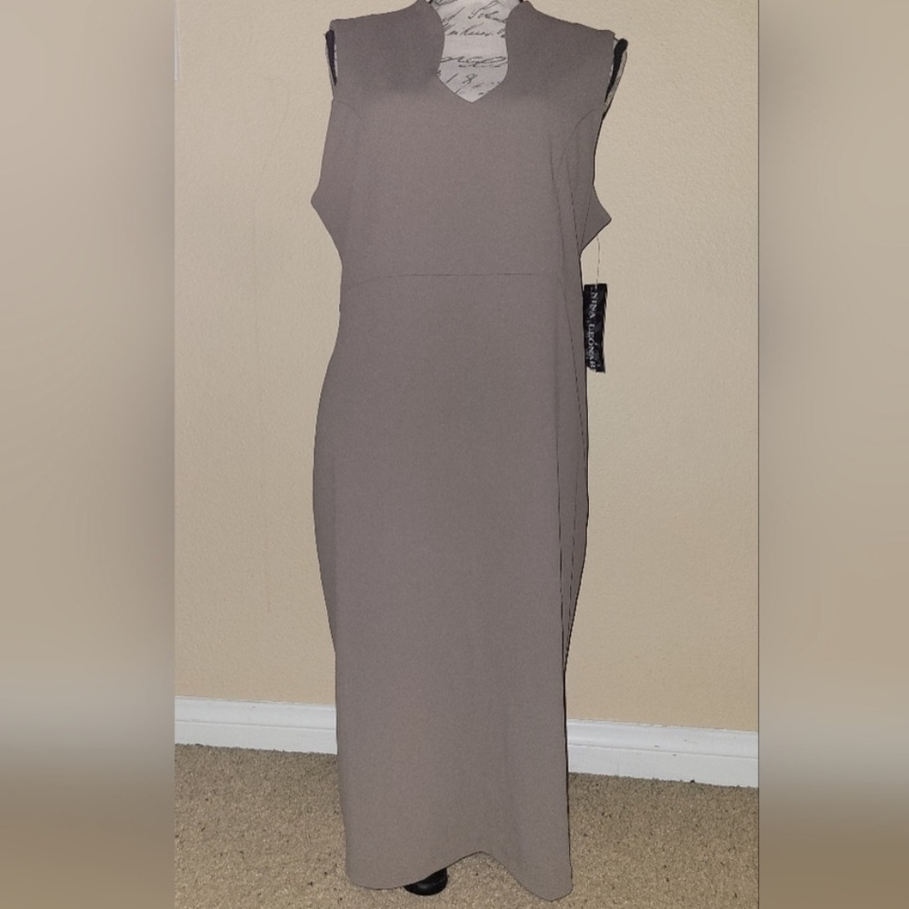 Elegant Taupe Dress